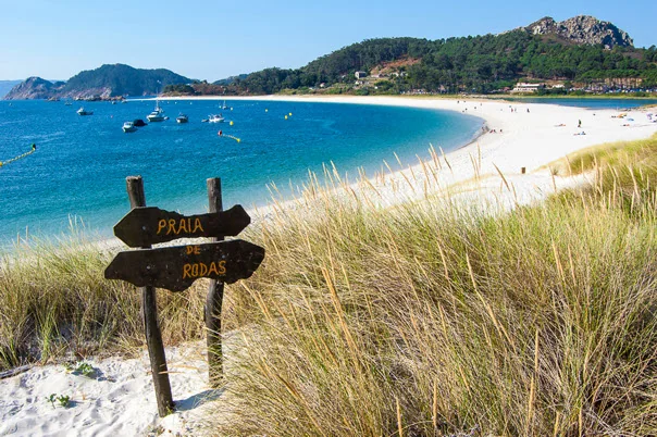 Playa de Rodas en las Islas Cíes
