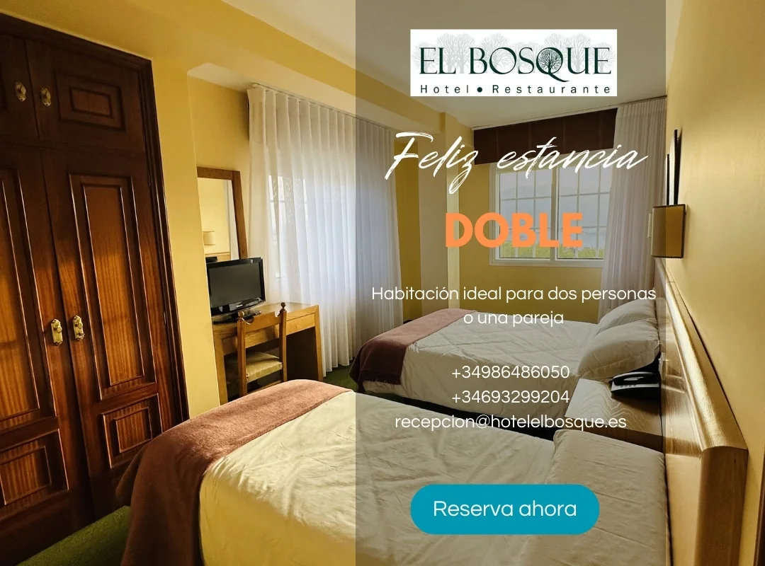 Fotografía oficial de la habitación doble de El Bosque